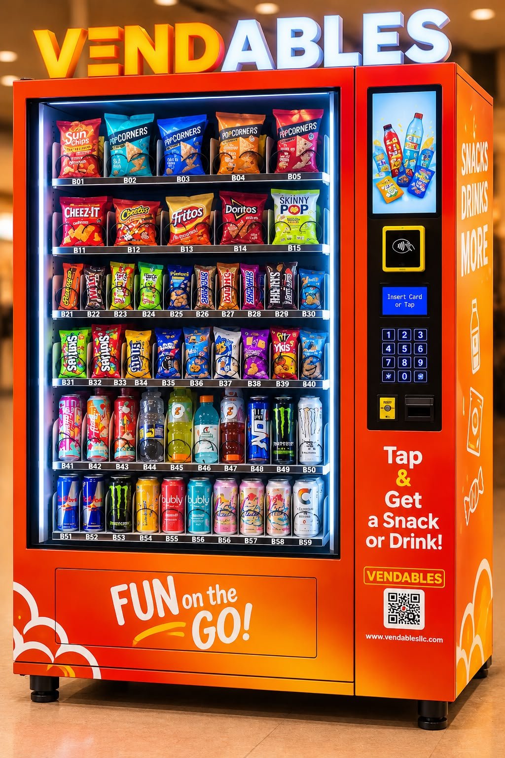 smart cashless vending machine